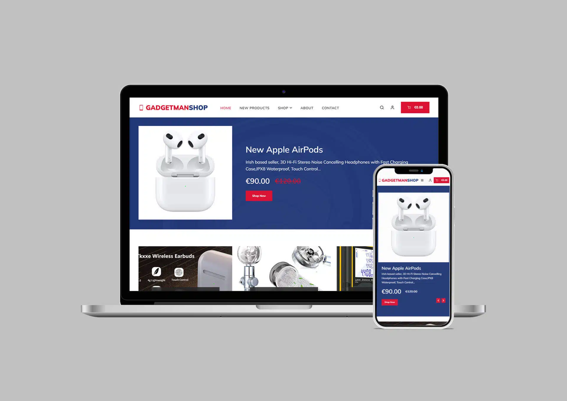 The Gadget Man Shop – Gifts & Gadgets E-Commerce Website