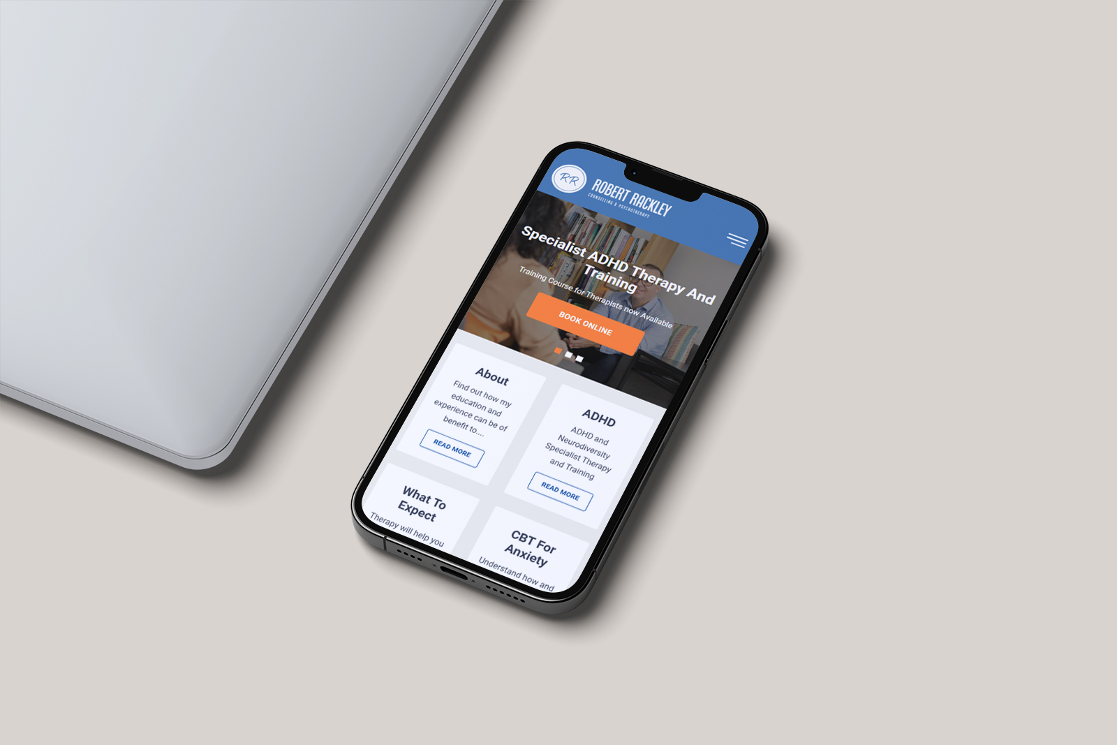 Robert Rackley Counselling – Mental Health Website Redesign