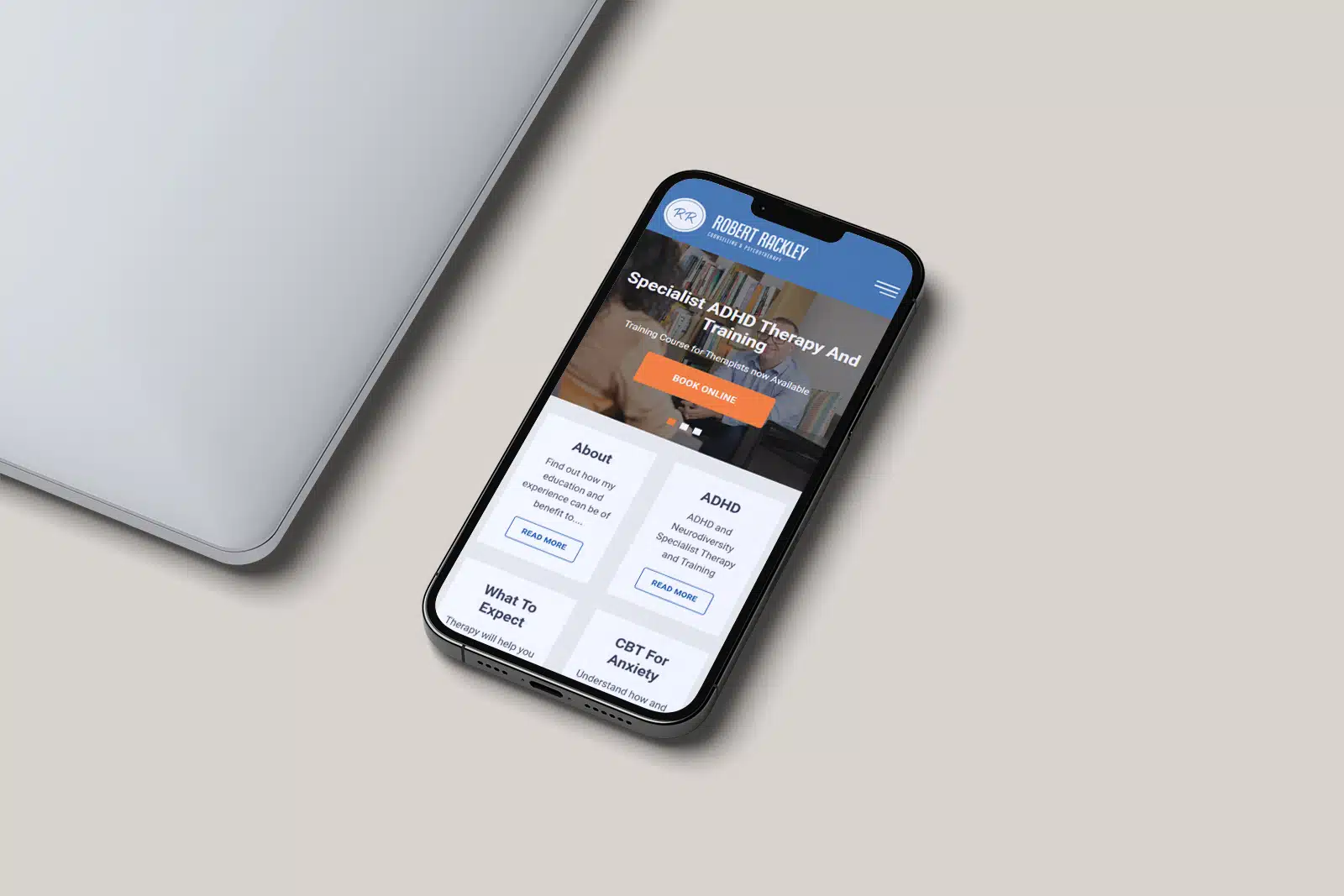 Robert Rackley Counselling – Mental Health Website Redesign