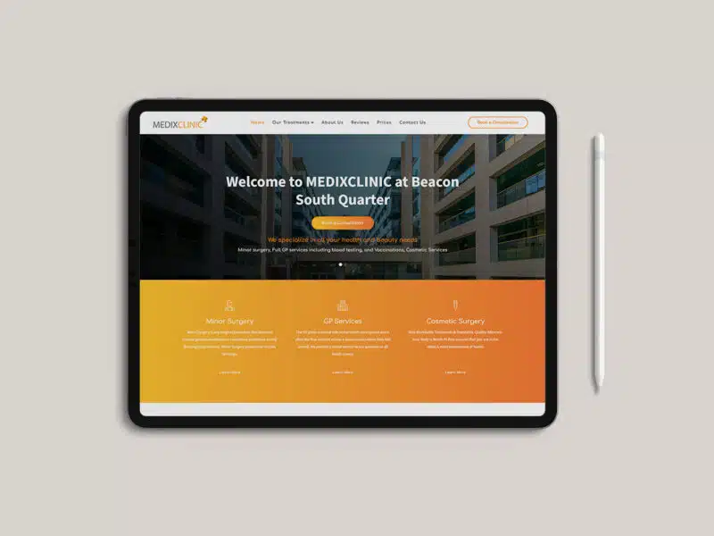 Medix Clinic – Website Redesign & Booking Integration
