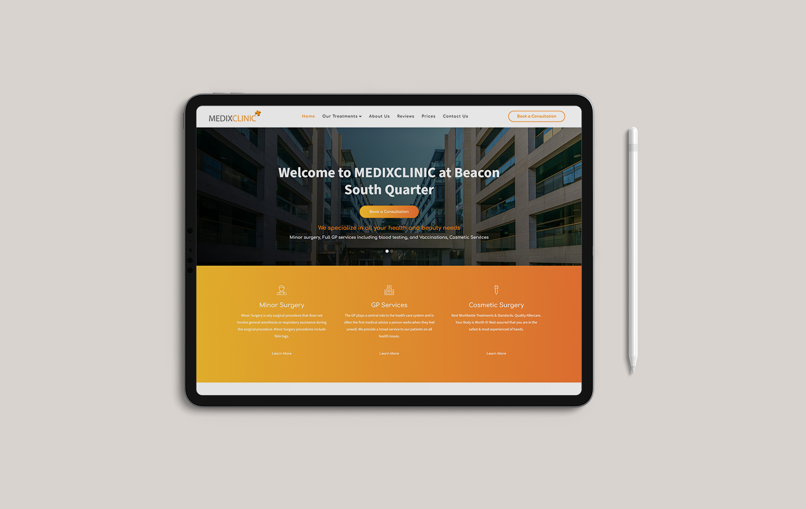 Medix Clinic – Website Redesign & Booking Integration