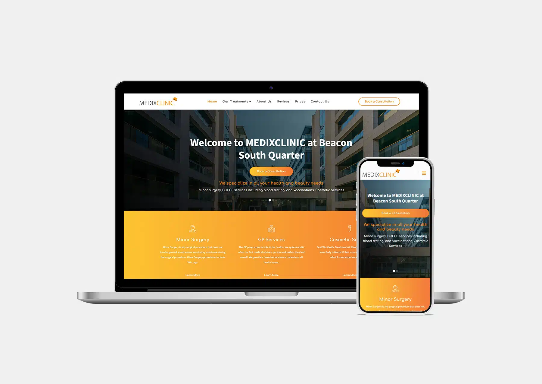 Medix Clinic – Website Redesign & Booking Integration
