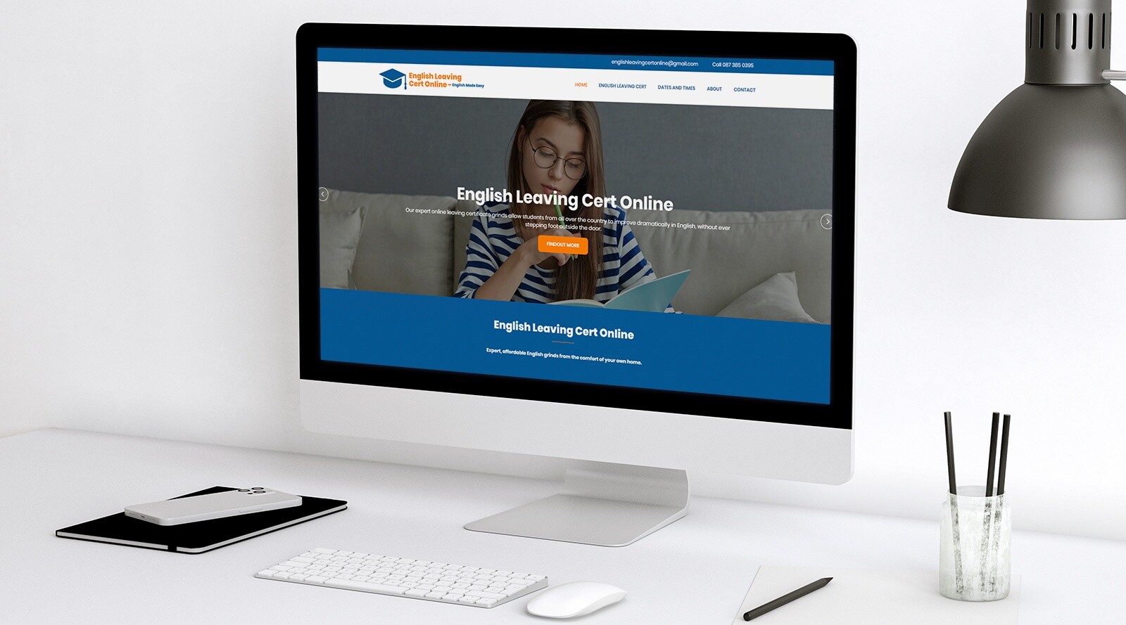 English Leaving Cert Online – E-Learning Website Rebrand