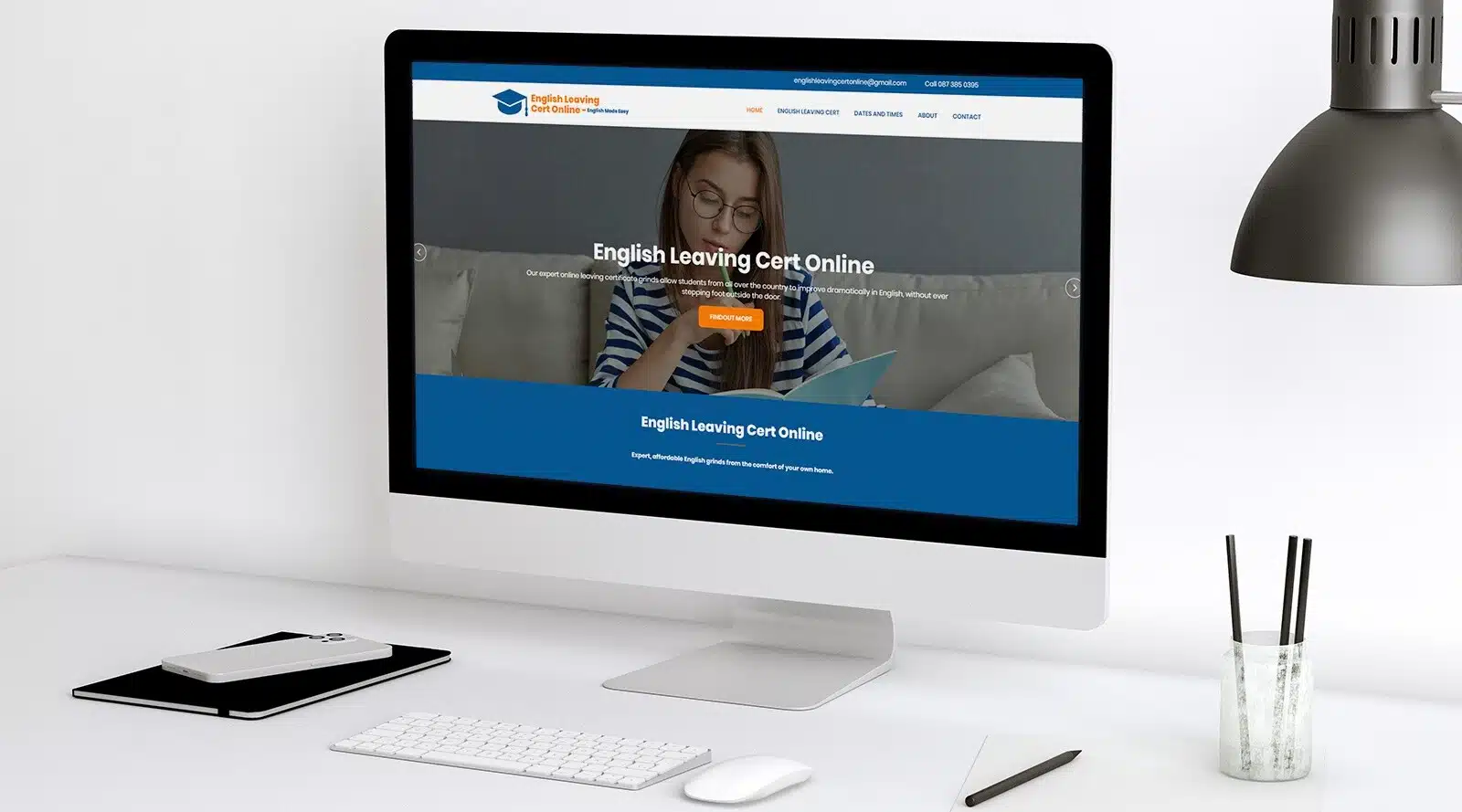 English Leaving Cert Online – E-Learning Website Rebrand