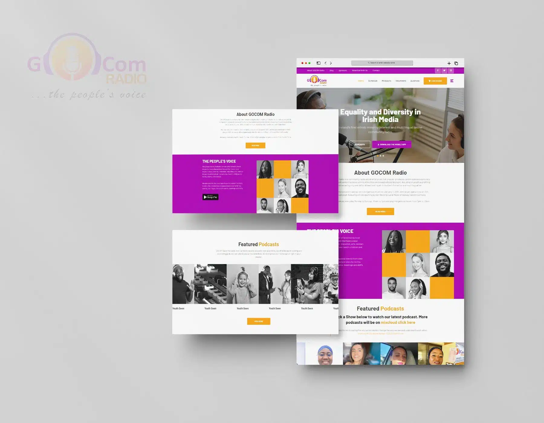 Gocom Galway Radio – Multilingual Community Radio Website