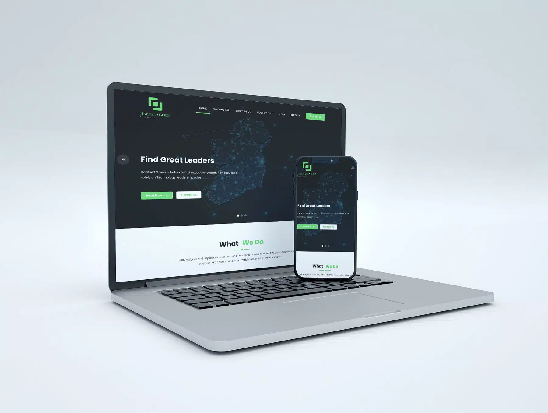 Hadfield Green – Executive Search Website Rebrand