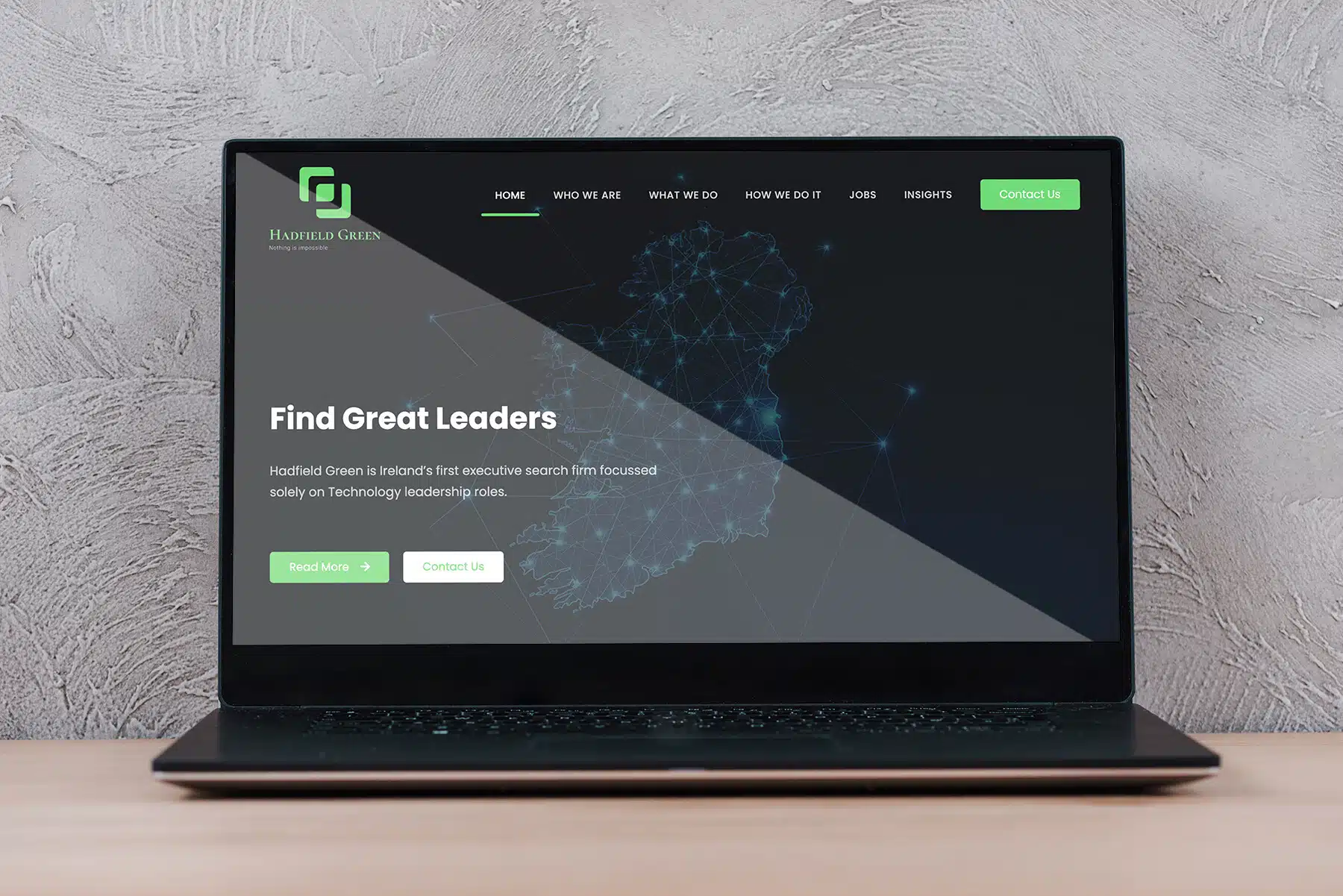 Hadfield Green – Executive Search Website Rebrand