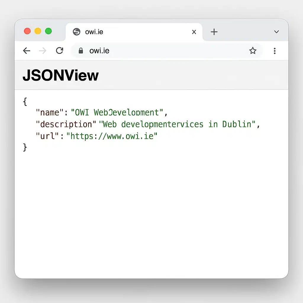 Jsonview Chrome Extension Showing Formatted Json Data From Owi.ie.