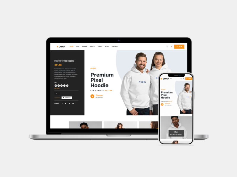 Juma Clothing – Lifestyle Fashion E-Commerce Website