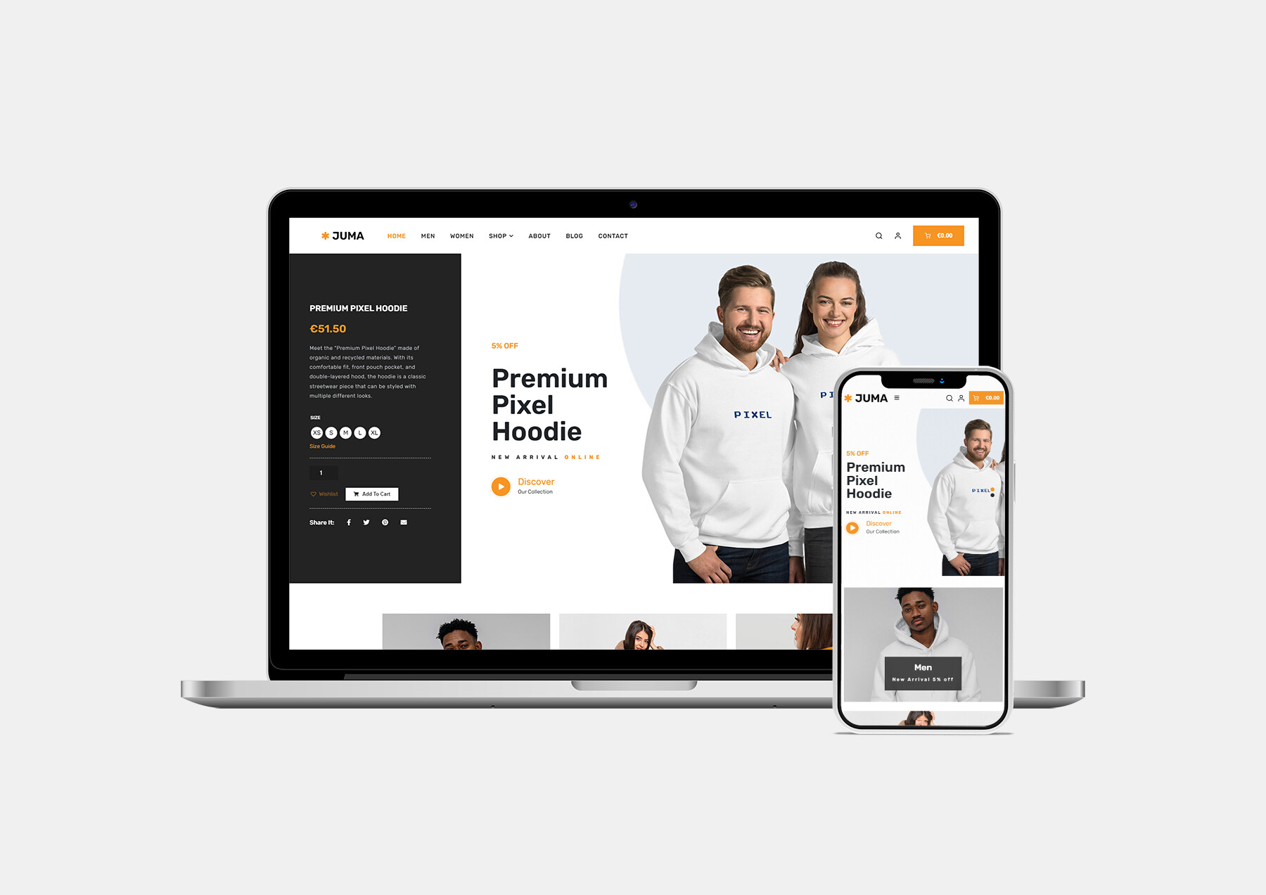 Juma Clothing – Lifestyle Fashion E-Commerce Website
