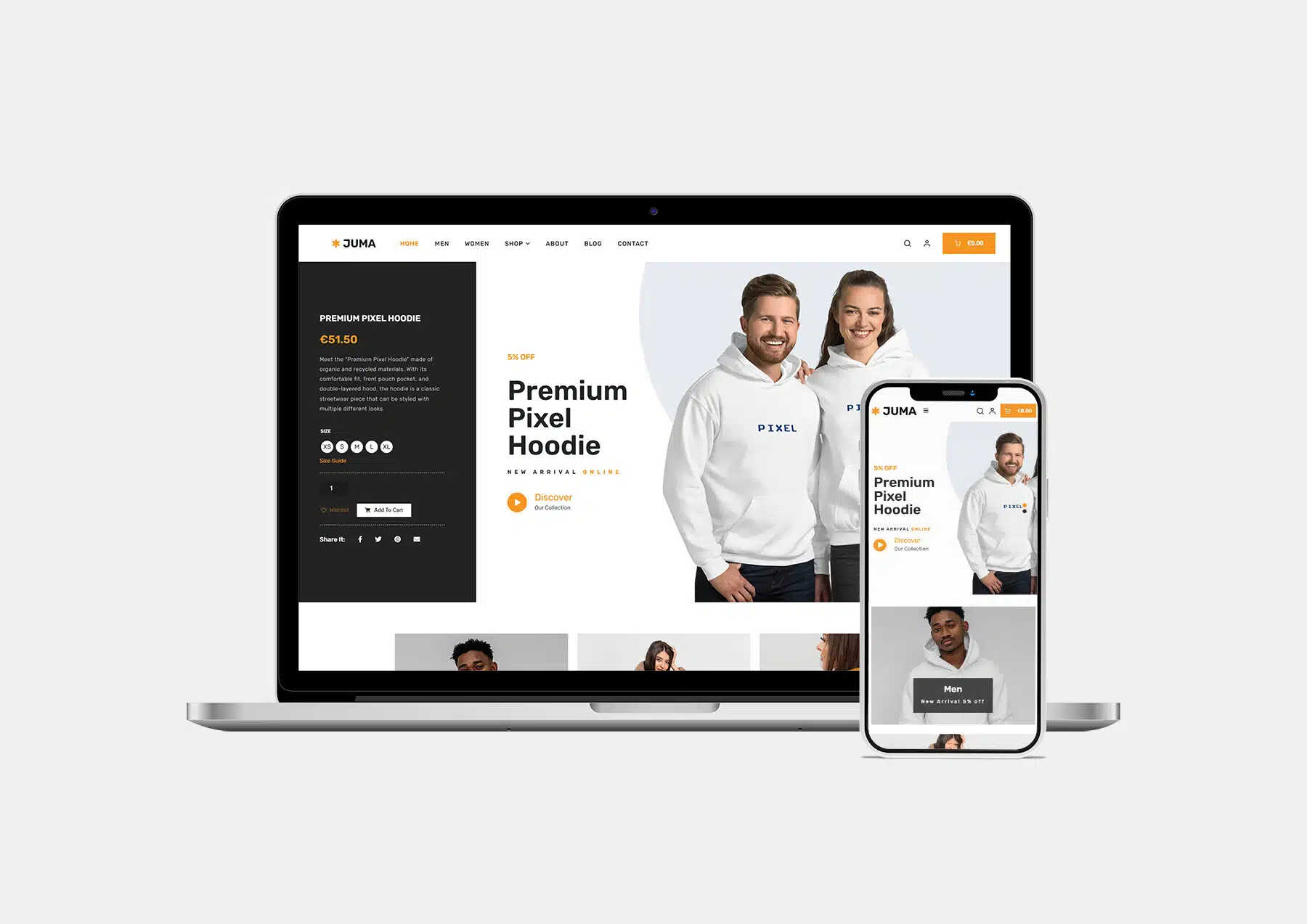 Juma Clothing – Lifestyle Fashion E-Commerce Website
