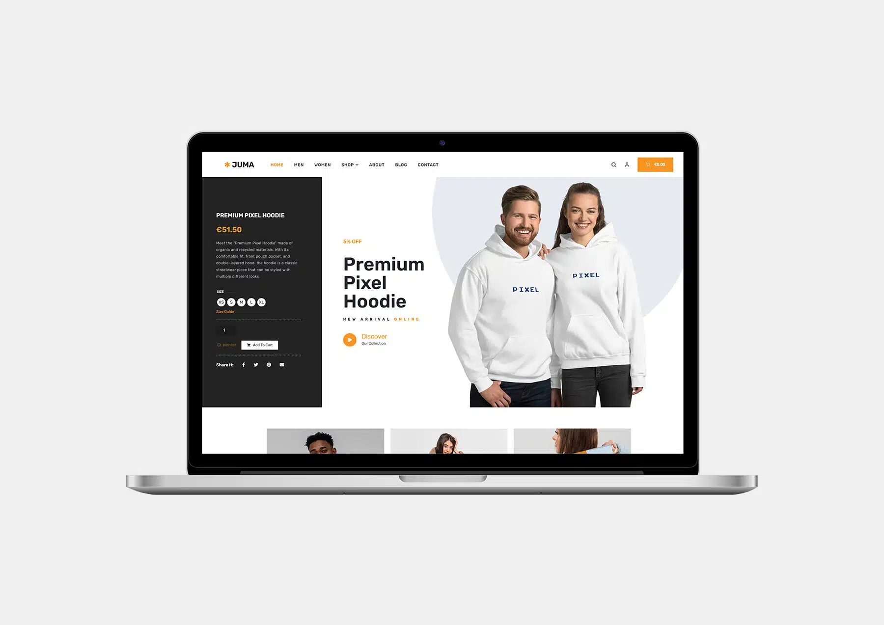 Juma Clothing – Lifestyle Fashion E-Commerce Website