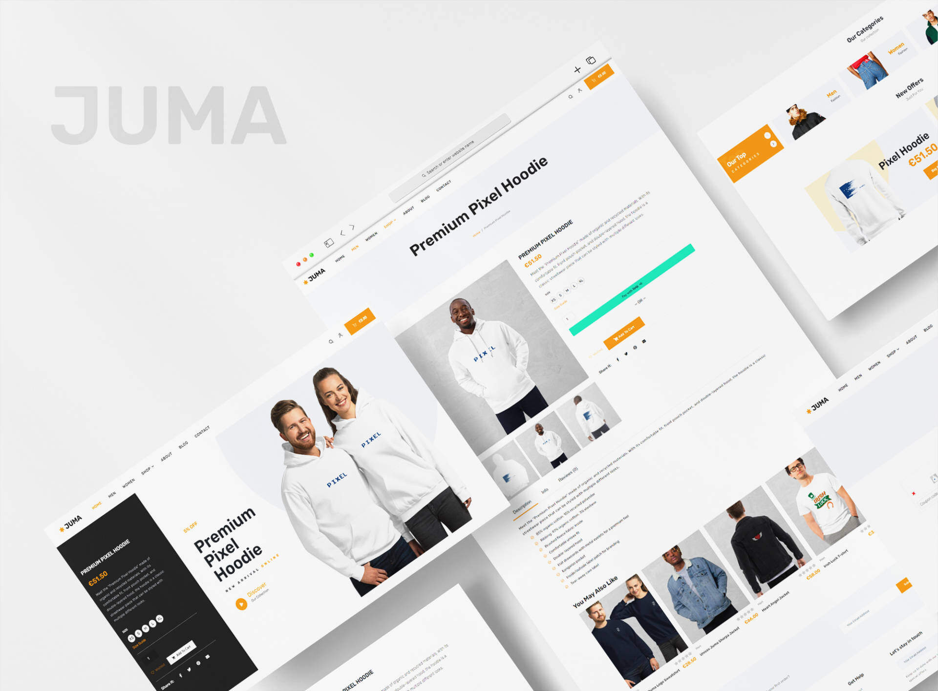 Juma Clothing – Lifestyle Fashion E-Commerce Website