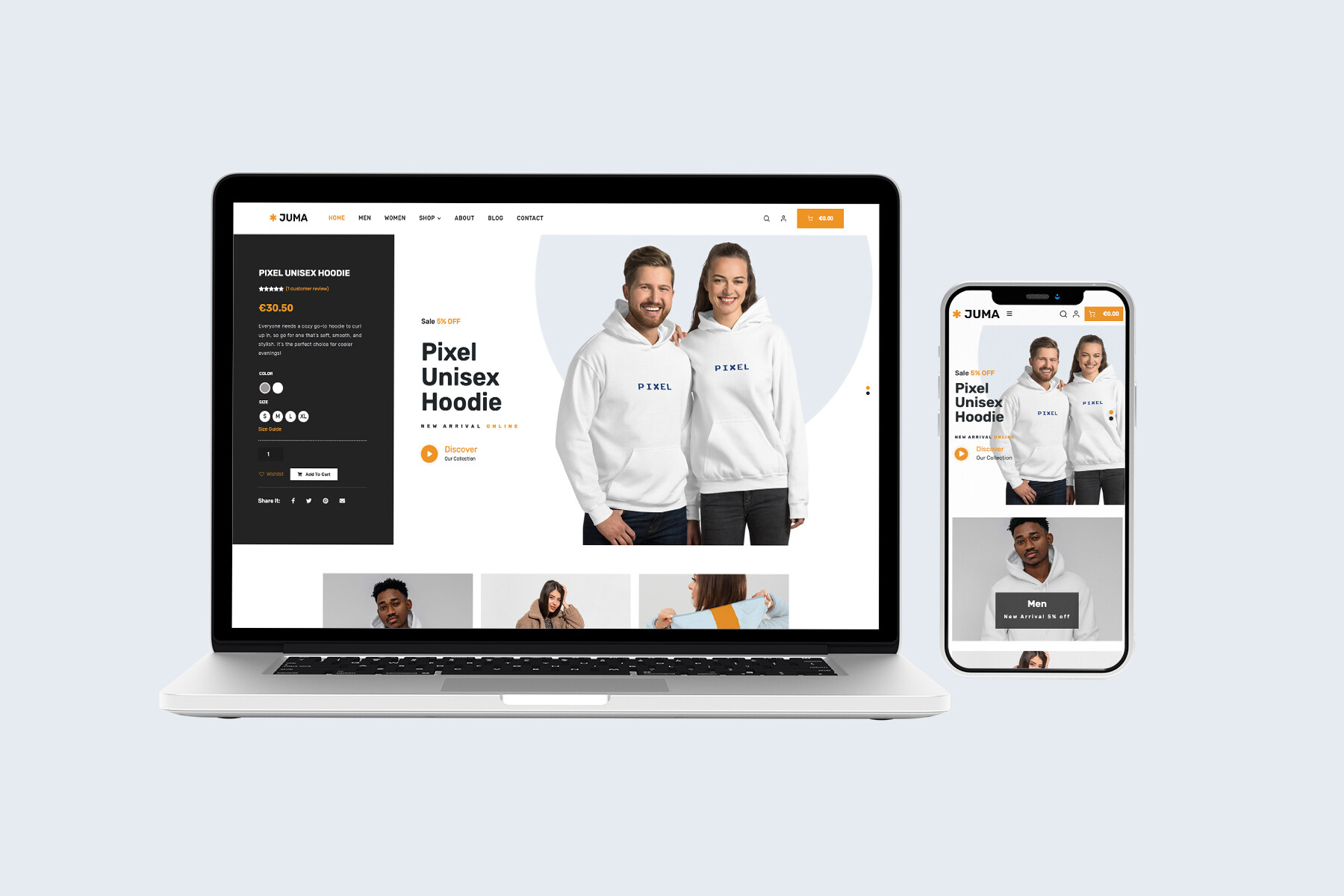 Juma Clothing – Lifestyle Fashion E-Commerce Website