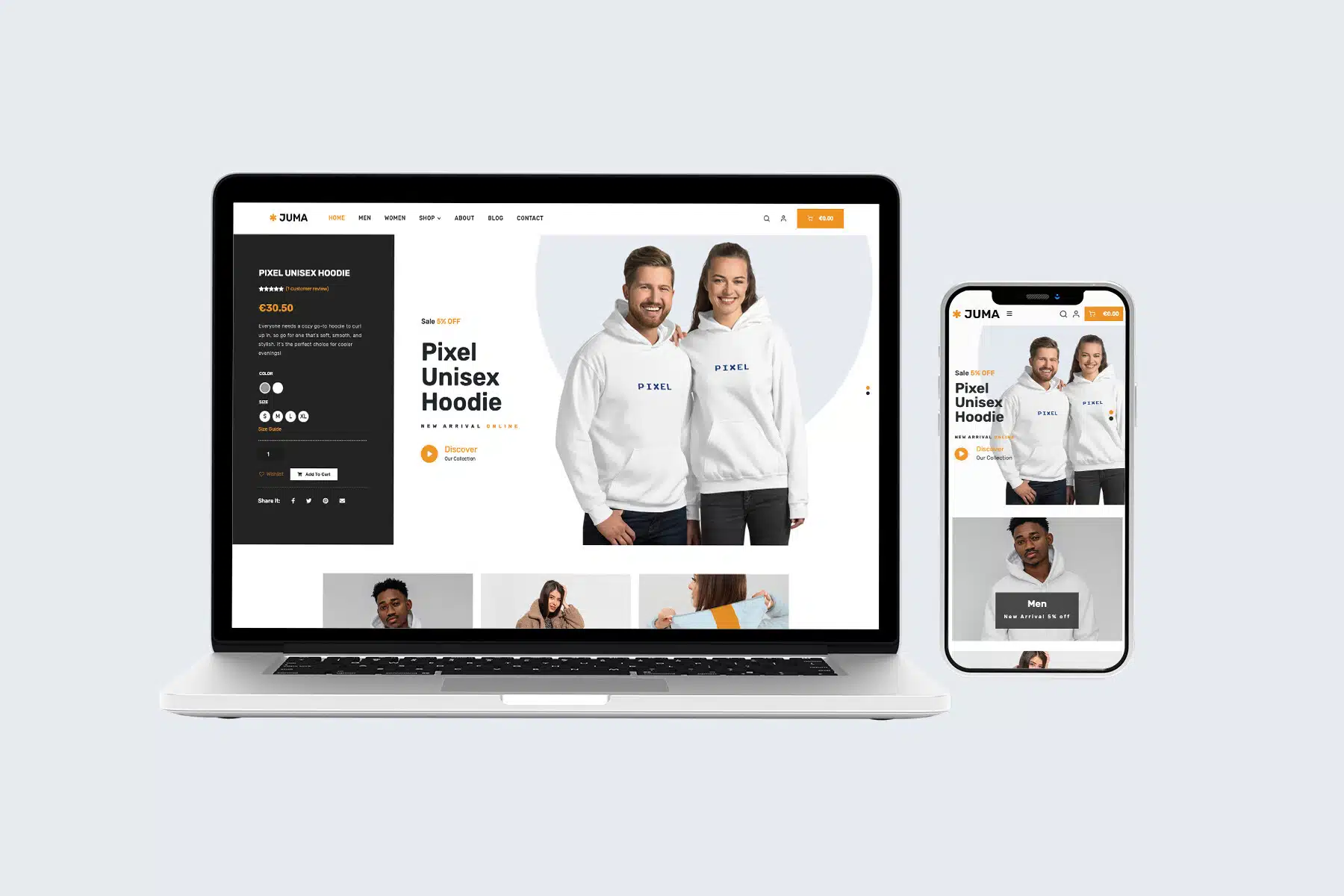 Juma Clothing – Lifestyle Fashion E-Commerce Website