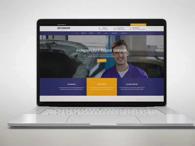 Moto Repair – Garage Services Website Template