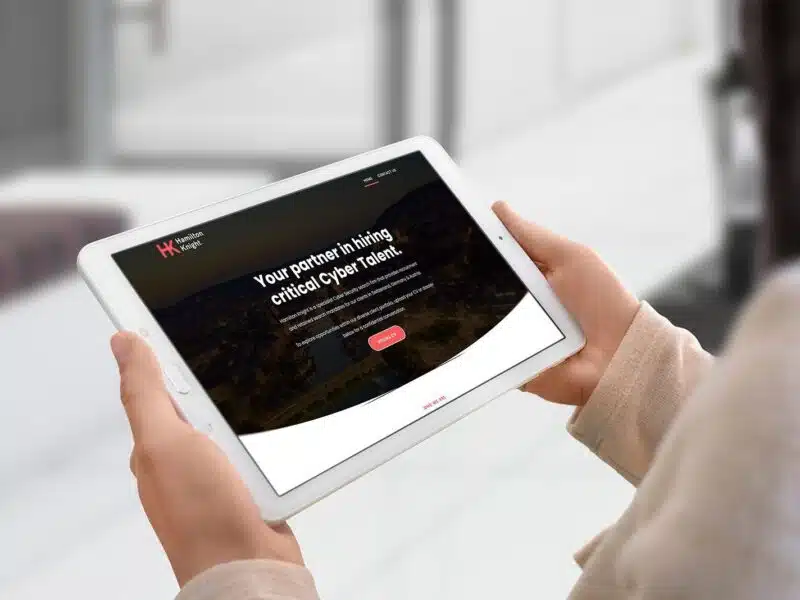 Hamilton Knight – Cyber Security Recruitment Website & Rebrand