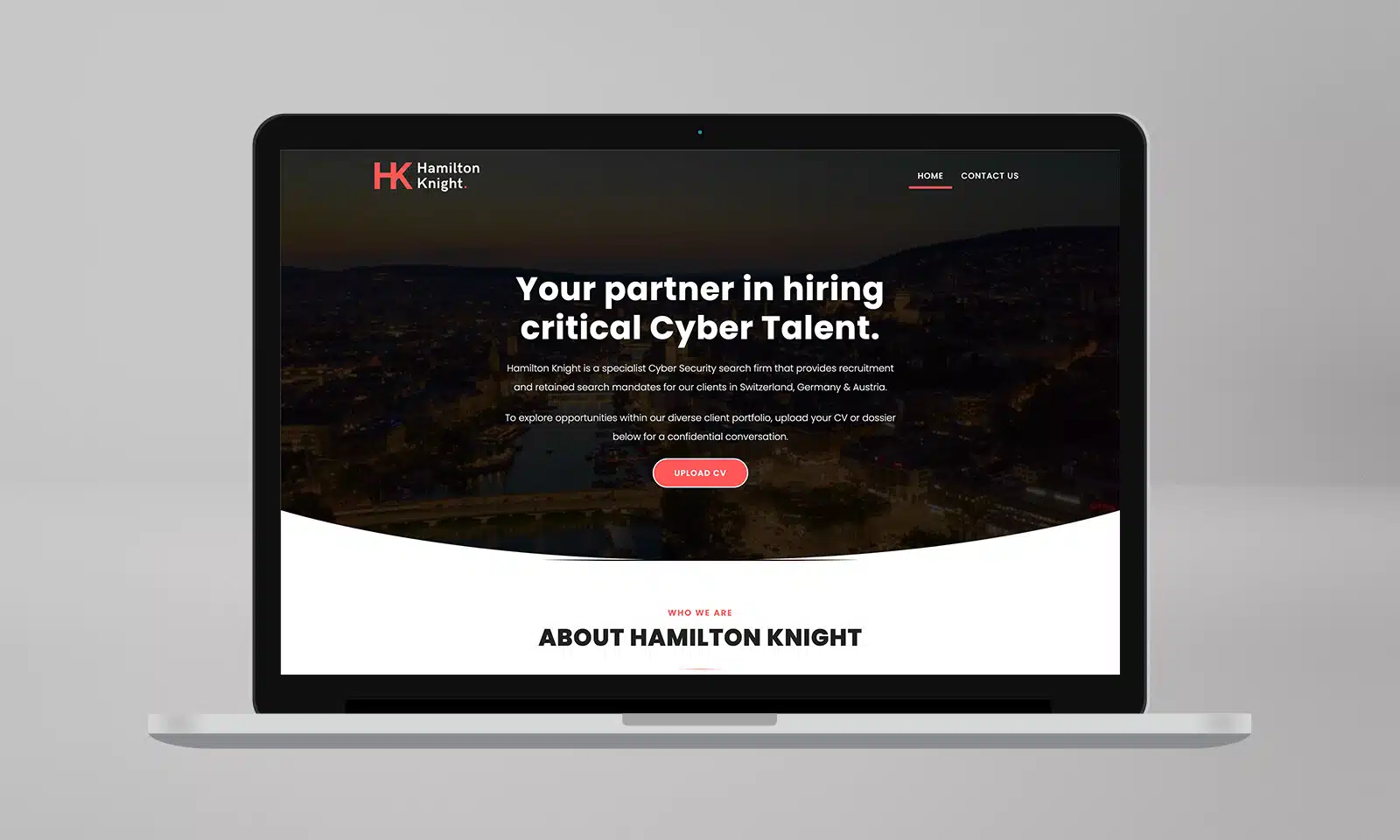 Hamilton Knight – Cyber Security Recruitment Website & Rebrand