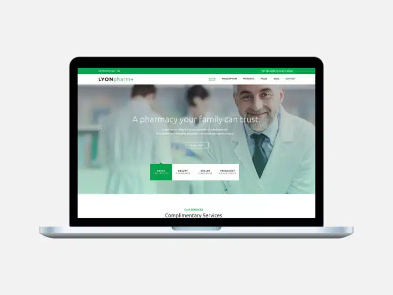 Lyon Pharmacy – Healthcare Website Template