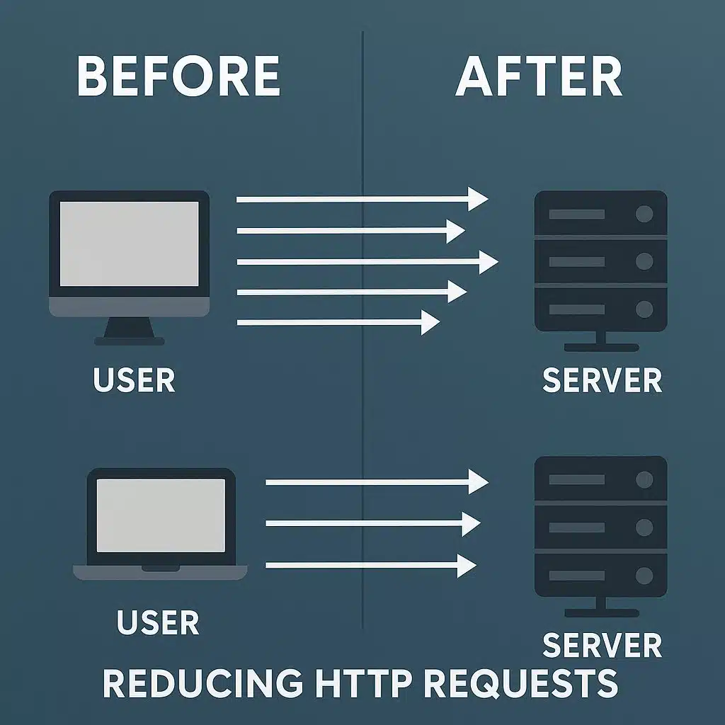 Reducing Http Requests To Improve Website Speed.