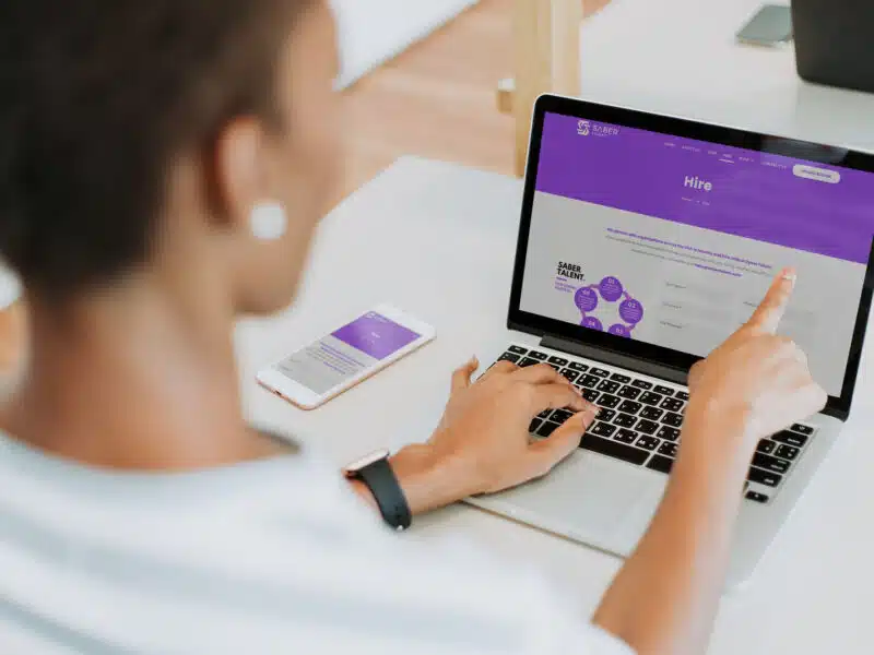 Saber Talent – Cyber Security Recruitment Website & Rebrand