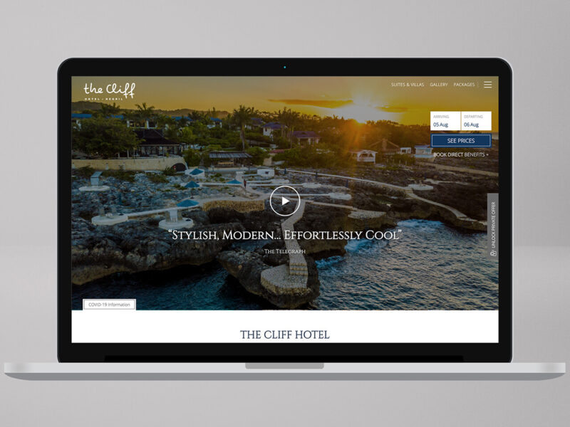 The Cliff Hotel – Luxury Hospitality Website Redesign