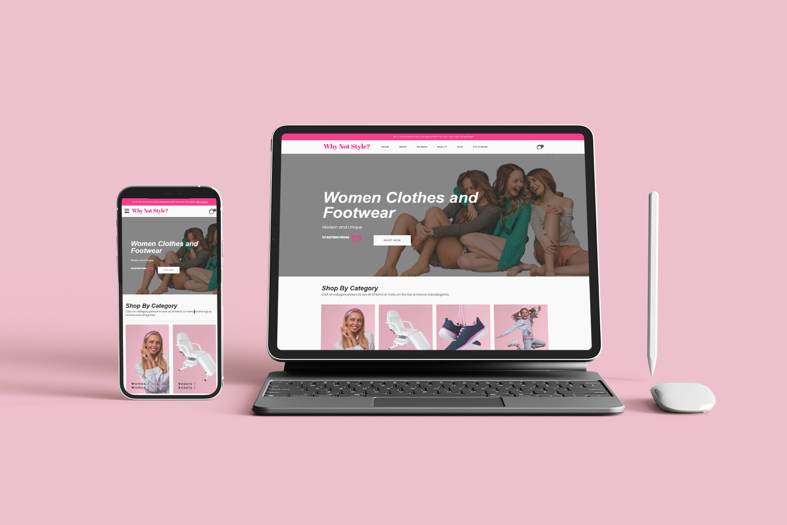 Why Not Style – Fashion Boutique E-Commerce Website