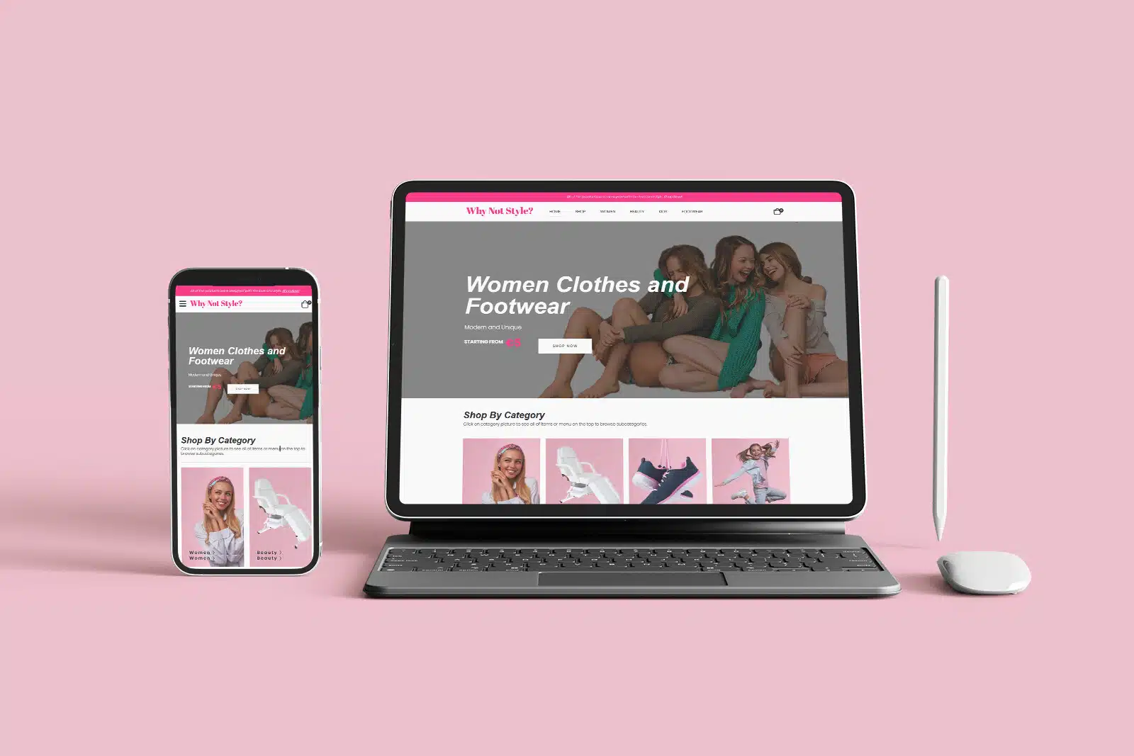 Why Not Style – Fashion Boutique E-Commerce Website