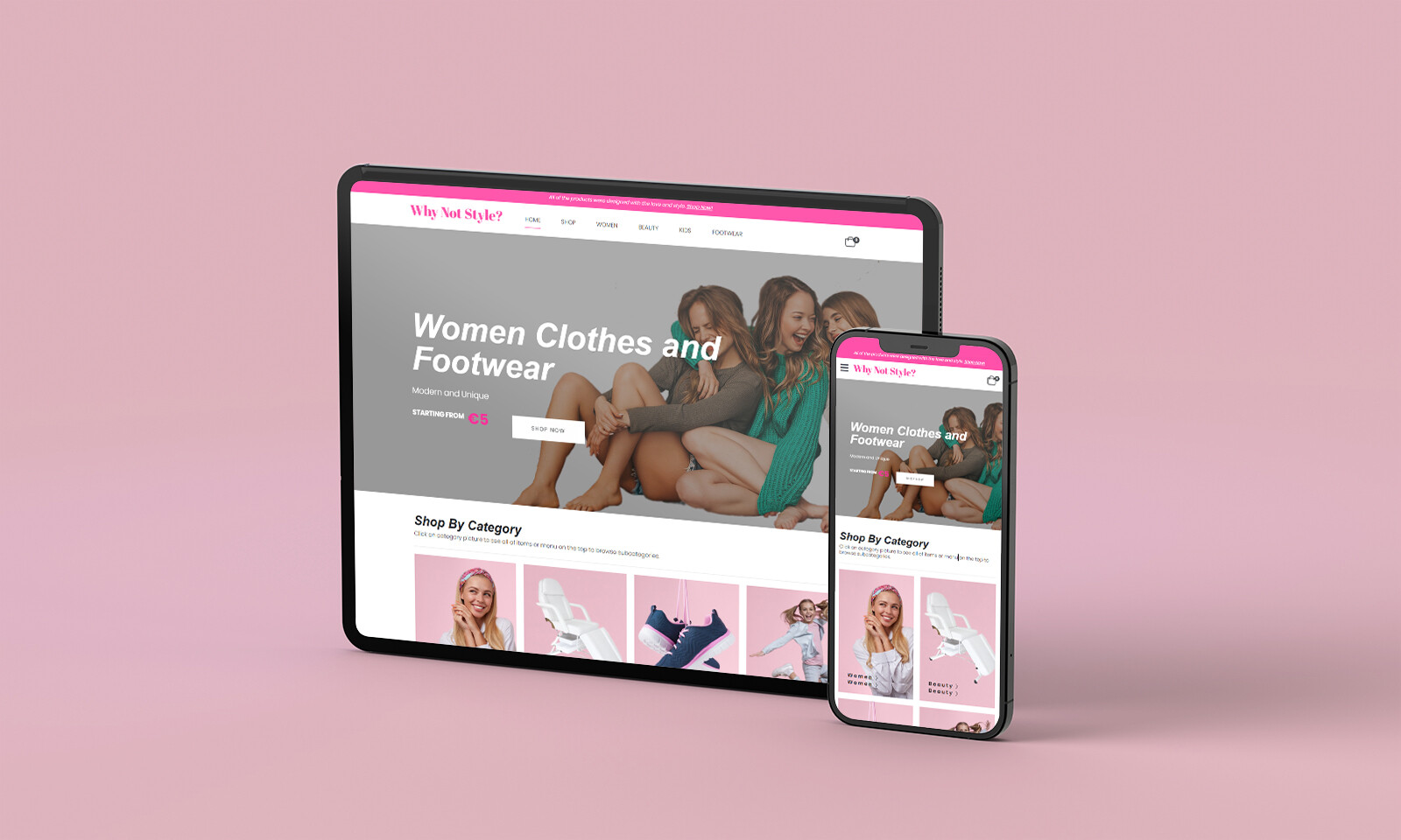 Why Not Style – Fashion Boutique E-Commerce Website
